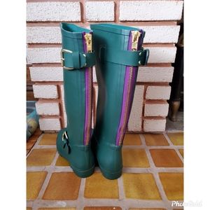 Steve Madden Green Rainboot 7